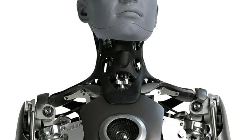 Humanoid robot representing AI agents
