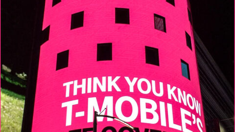 Times Square electronic advertising billboard at night