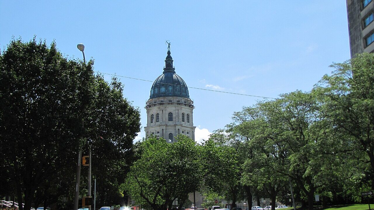 Kansas Statehouse dome in Topeka