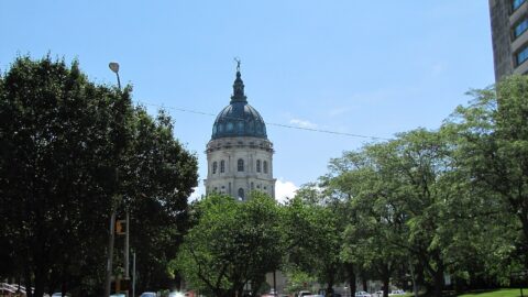 Kansas Statehouse dome in Topeka
